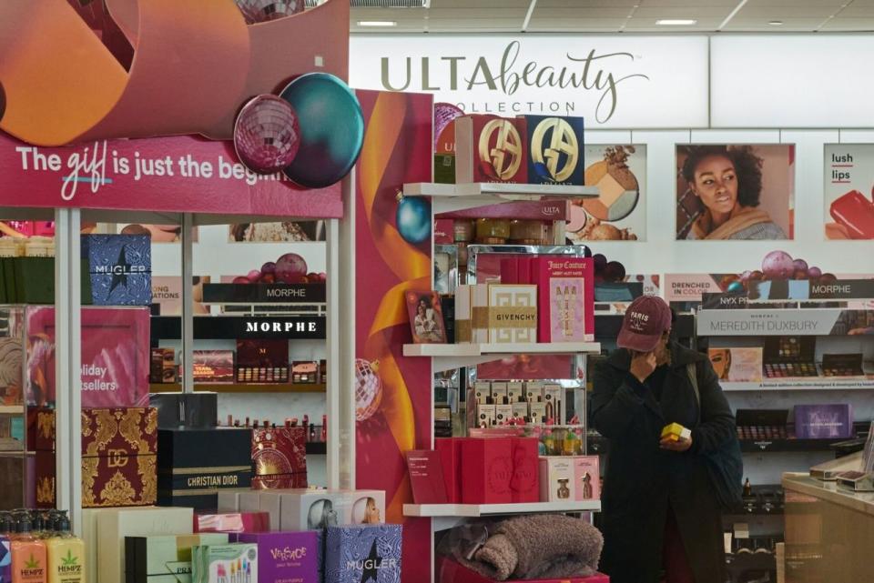 Ulta Beauty sells everything from mass-market beauty products to luxury cosmetics and fragrances found at department stores.