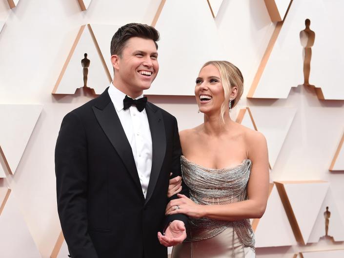 Colin Jost and Scarlett Johansson have announced their wedding date in save the date cards.