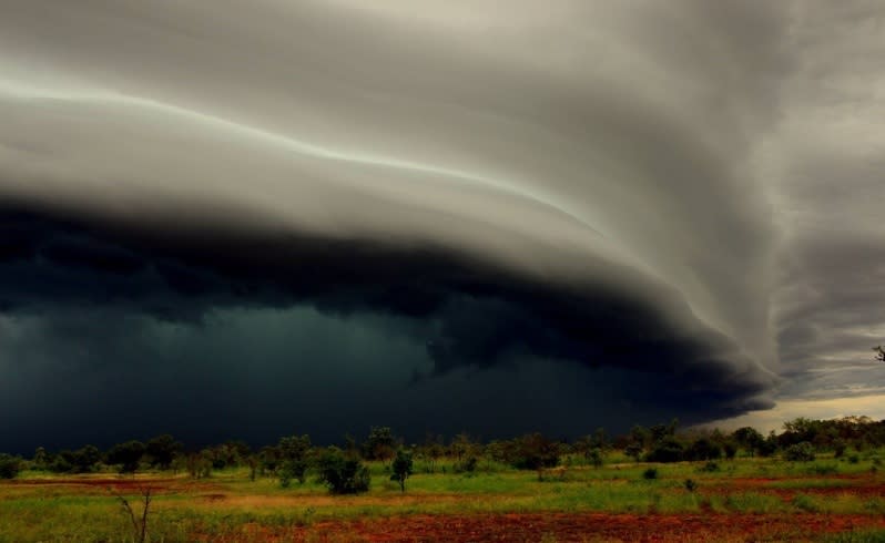 The roll cloud over Nerrima station. Picture: Dan McIntosh