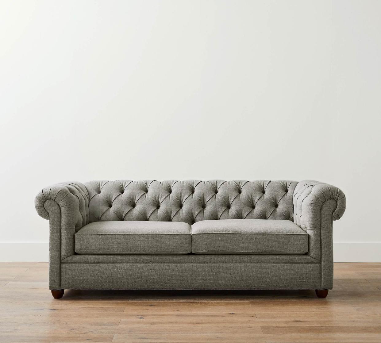 <p><a href="https://go.redirectingat.com?id=74968X1596630&url=https%3A%2F%2Fwww.potterybarn.com%2Fproducts%2Fchesterfield-tufted-upholstered-sofa-collection%2F&sref=https%3A%2F%2Fwww.housebeautiful.com%2Fshopping%2Ffurniture%2Fg60082570%2Fchesterfield-sofas-guide%2F" rel="nofollow noopener" target="_blank" data-ylk="slk:Shop Now;elm:context_link;itc:0;sec:content-canvas" class="link rapid-noclick-resp">Shop Now</a></p><p>Chesterfield Upholstered Sofa</p><p>potterybarn.com</p><p>$1999.00</p>