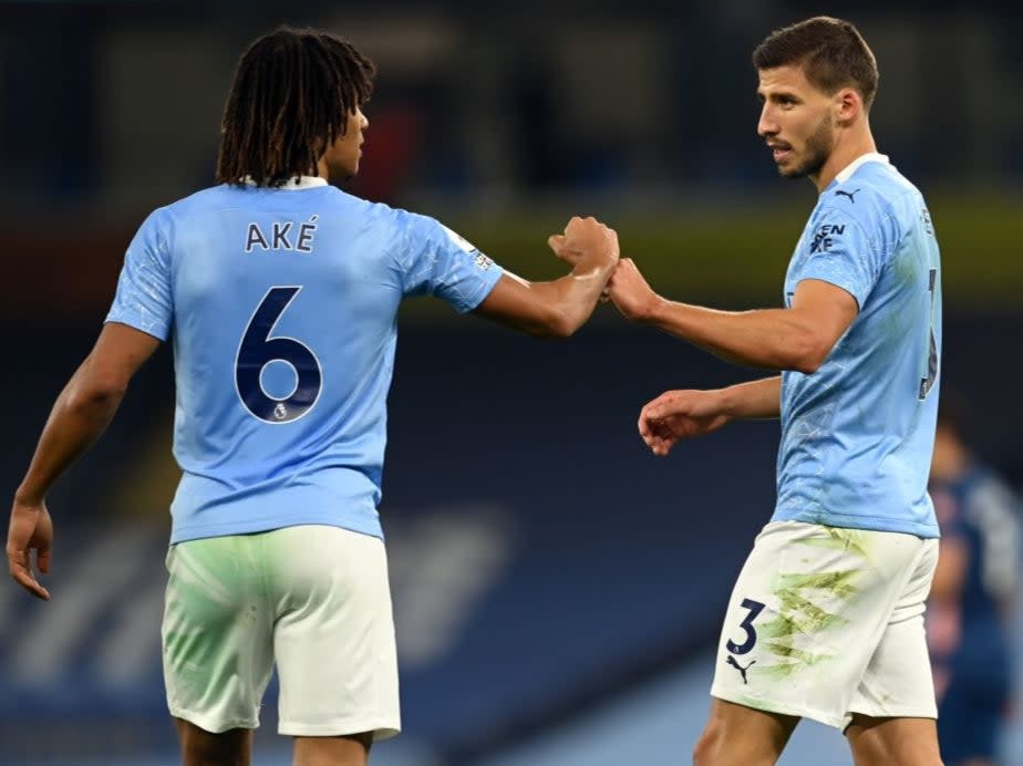 Nathan Ake and Ruben Dias have formed a new-look defensive partnershipGetty