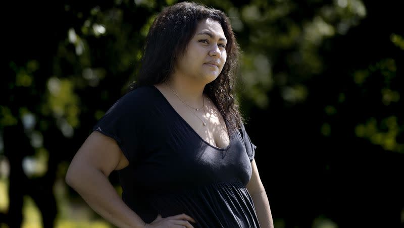 Karanda Heimuli, a Utah native set to graduate from Cornell University this fall, is pictured in Provo on Wednesday, Aug. 9, 2023. Heimuli was looking forward to some relief from President Joe Biden’s student loan forgiveness plan and thought the Supreme Court’s decision to strike down the plan was a “slap in the face.”