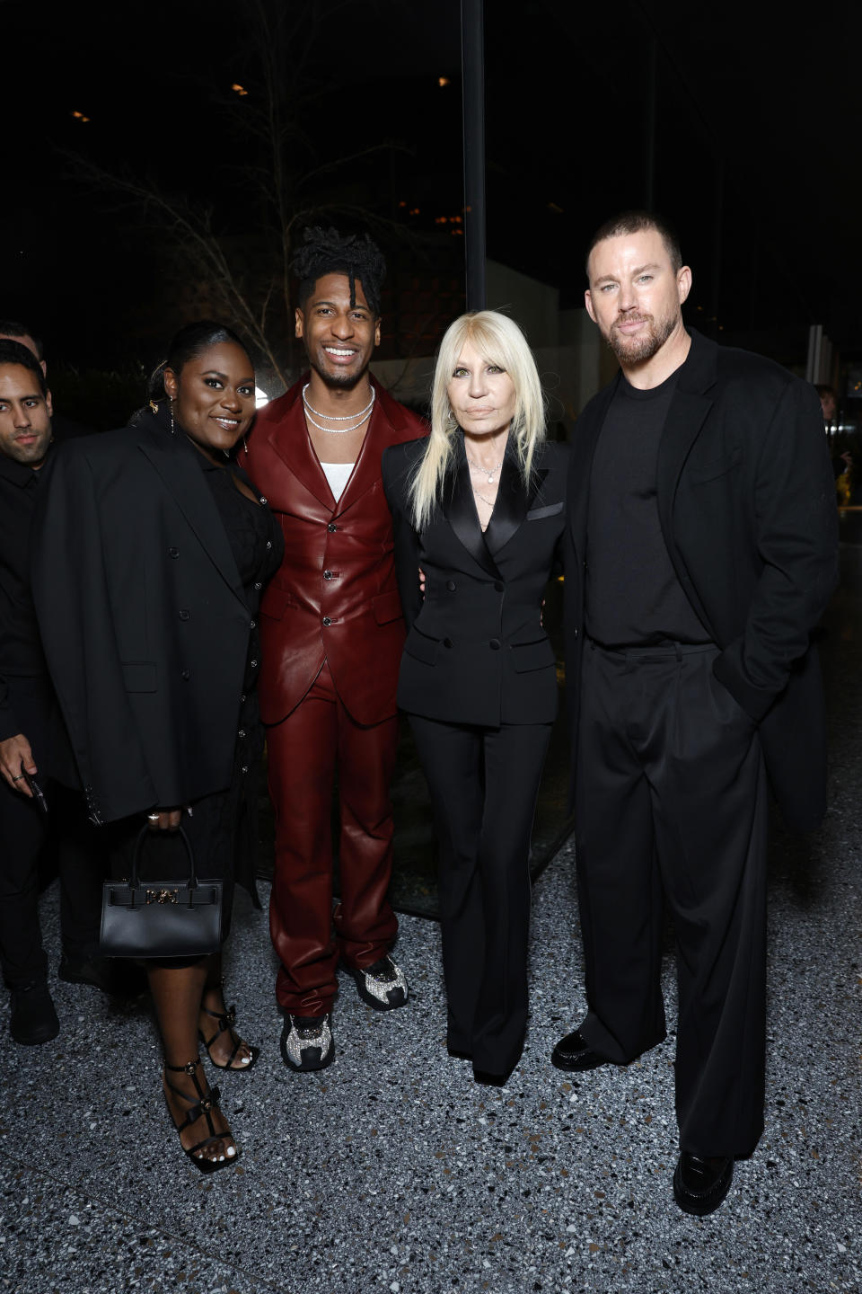 Danielle Brooks, Jon Batiste, Donatella Versace and Channing Tatum