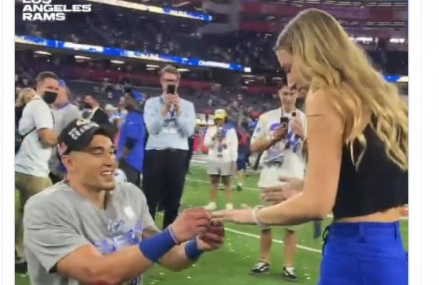 Rams Safety Taylor Rapp Proposes to Girlfriend After Super Bowl 2022