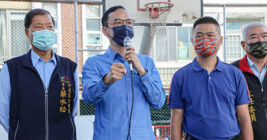 國民黨主席朱立倫痛批，台灣基進立委陳柏惟是「三毒立委」。（圖／國民黨文傳會提供）