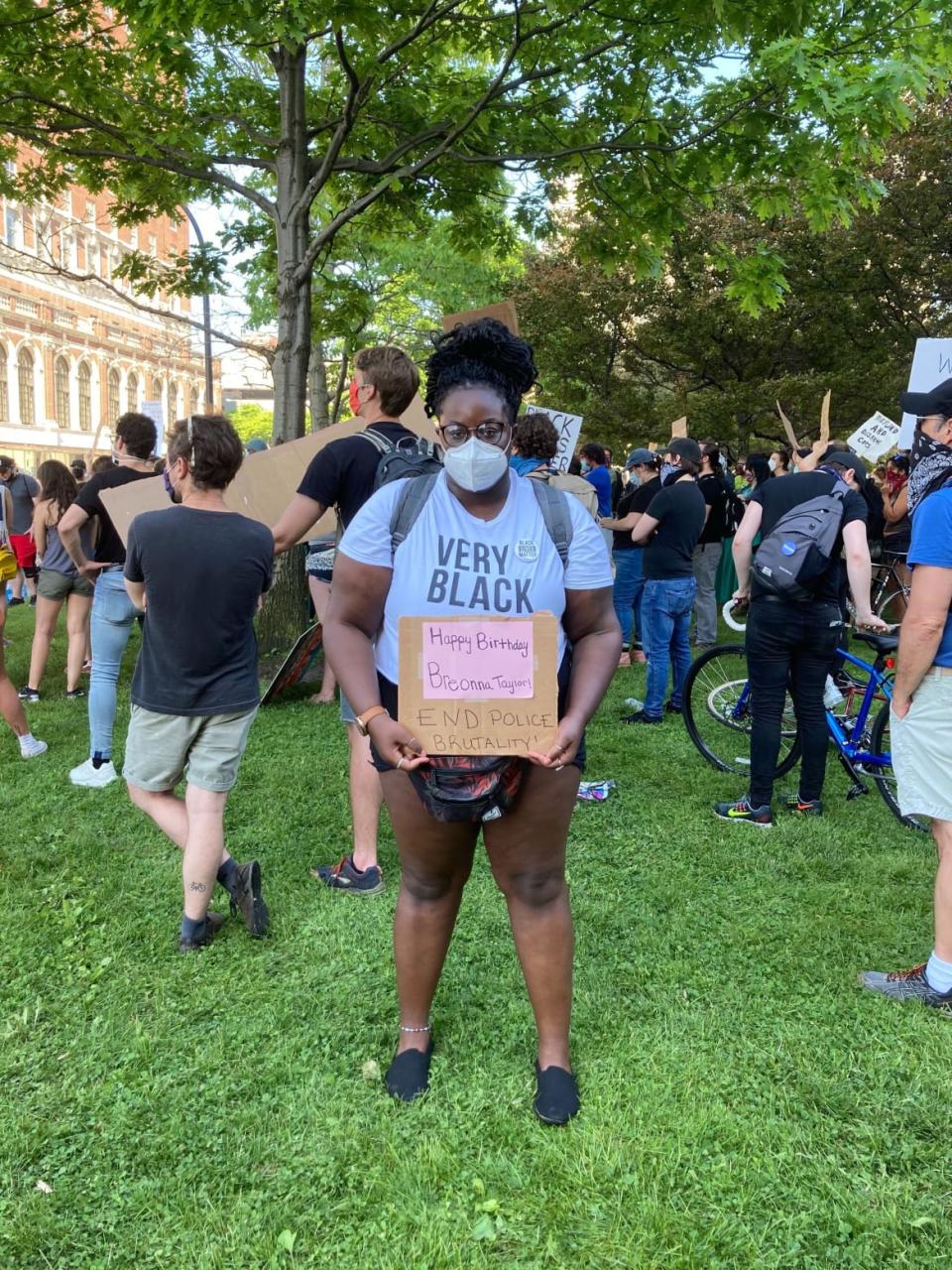 <div class="inline-image__caption"><p>J Coley had not attended any of the anti-racism protests since George Floyd’s death. That changed after seeing the video of Buffalo peace activist Martin Gugino being pushed down by police.</p></div> <div class="inline-image__credit">Lisa Khoury</div>