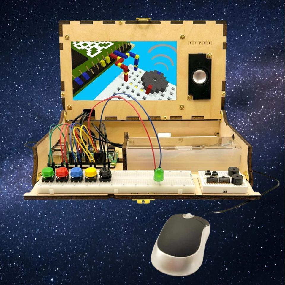 Kids eight and up can learn the basic elements of computer building with this kit by Piper. They'll use wooden pieces and a full slate of electronics to create and dismantle a fully functioning computer that, once built, contains 11 progressively challenging coding projects.You can buy the computer building kit from Amazon for $329.