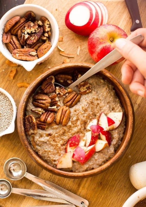 Chai Chia Pudding in bowls