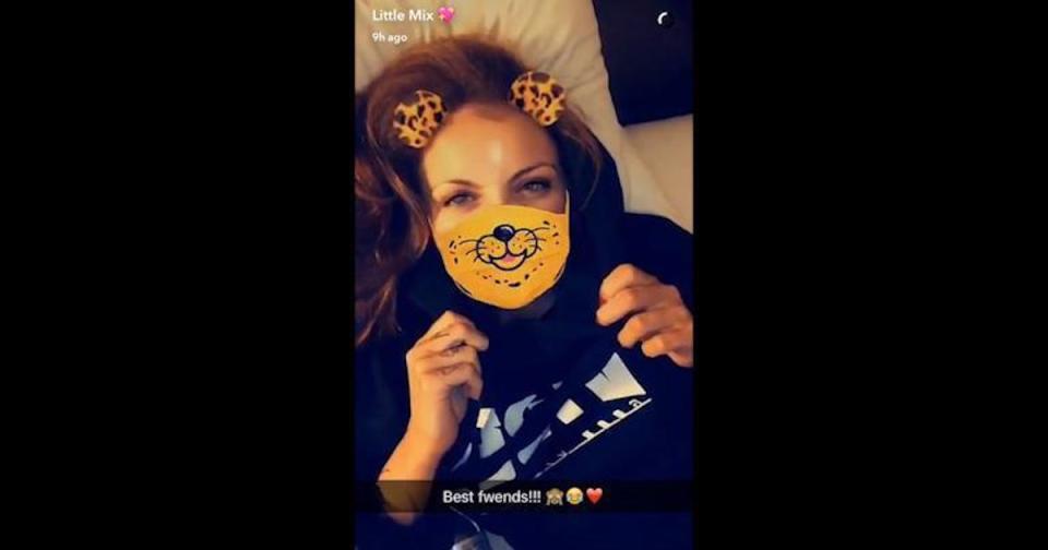 Jesy shared a video on Snapchat to address the rift rumours (Copyright: Snapchat)