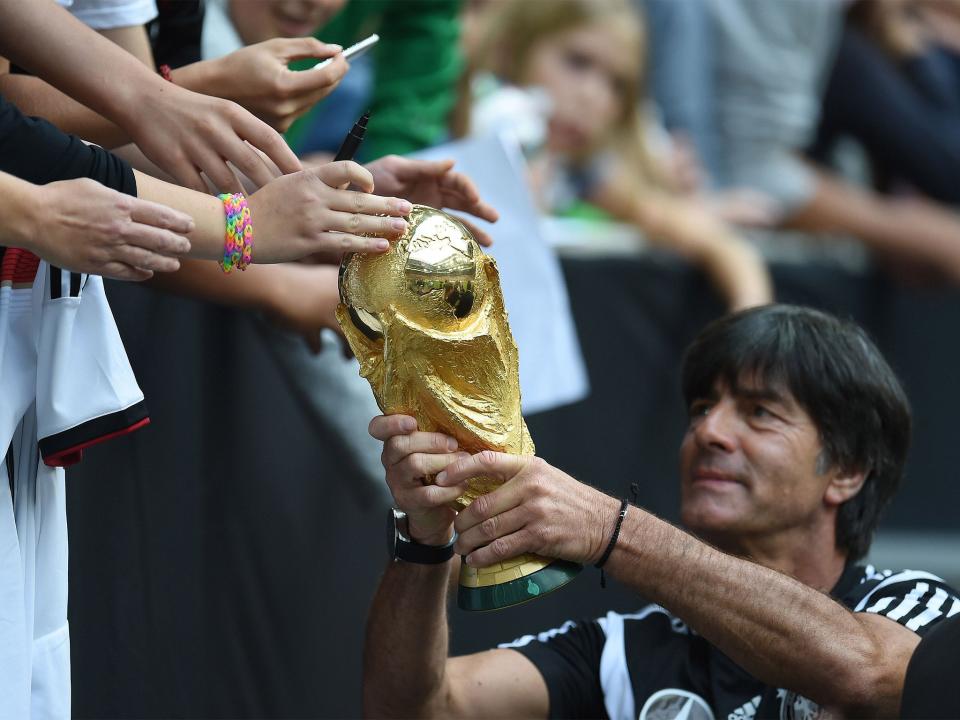 The 61-year-old helped Germany win the 2014 World Cup in Brazil (Getty)Getty Images