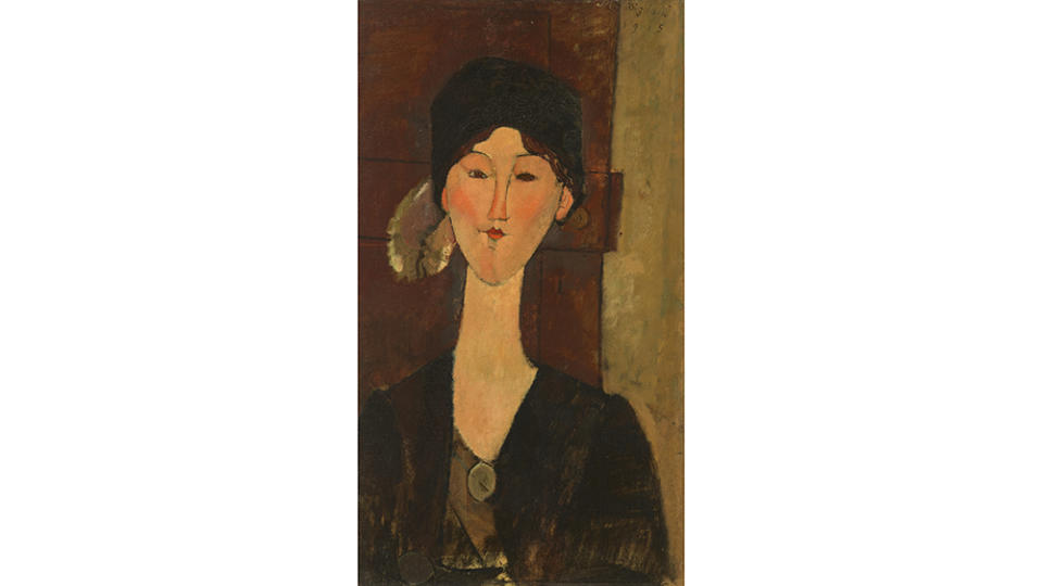 Amedeo Modigliani “Beatrice Hastings (devant une porte)” (1915)