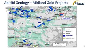 Abitibi Geology-Midland Gold Projects