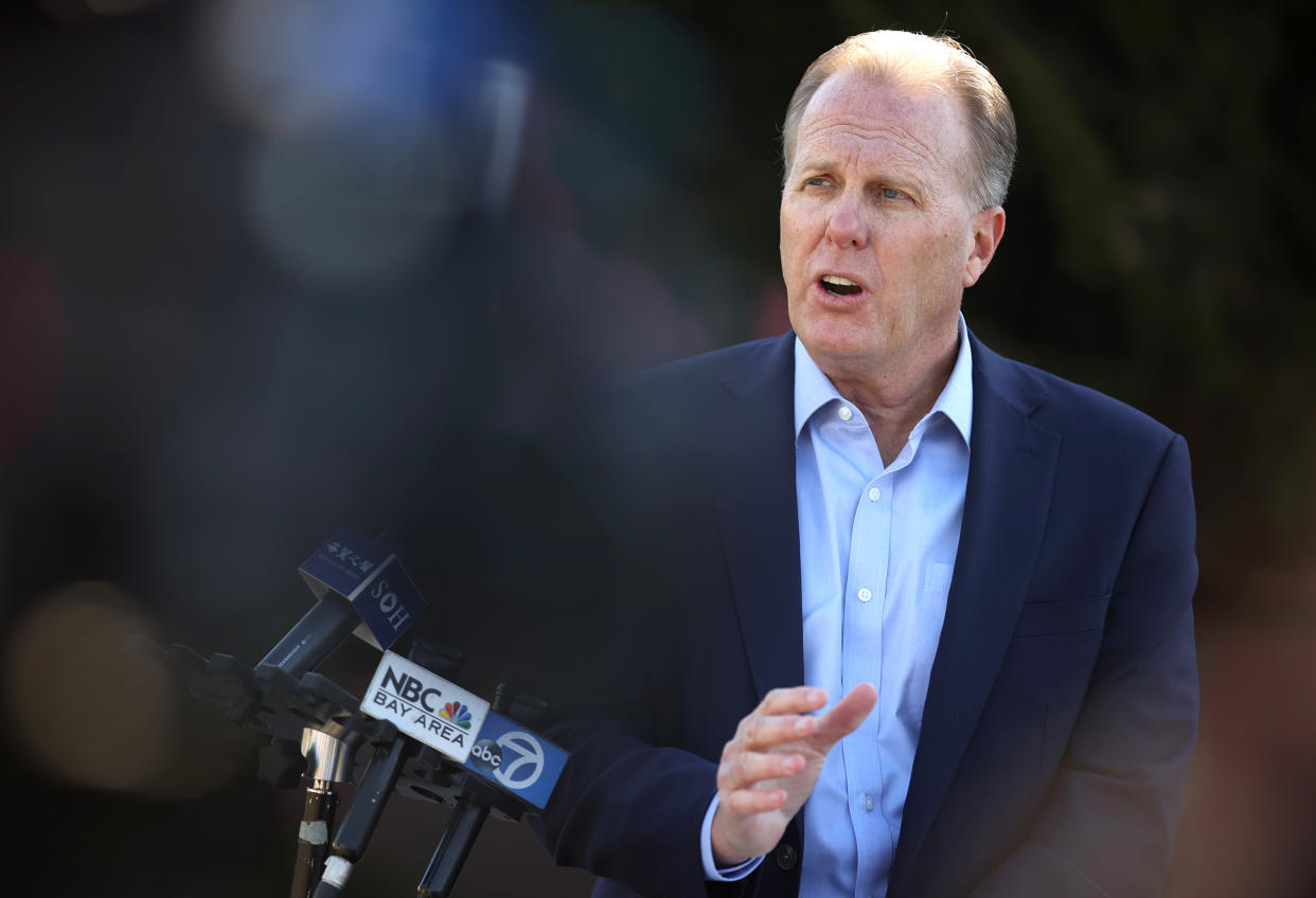 Image: Former San Diego Mayor Kevin Faulconer (Justin Sullivan / Getty Images file)