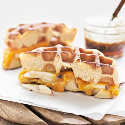 Apple-Cheddar Waffle Panini