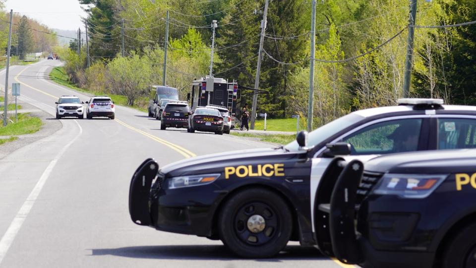 Police investigate the shooting on Laval Street. OPP are holding a news conference at 1 p.m. in Ottawa.