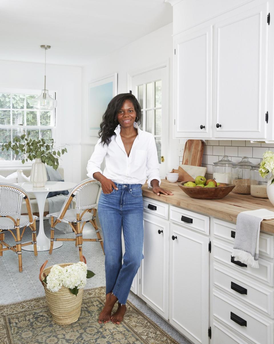 Designer Keyanna Bowen in kitchen