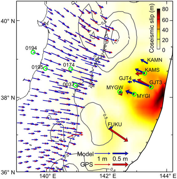 GPS data from Japan.