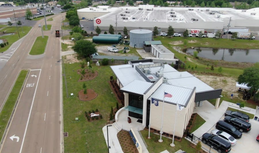 The New STPSO District 3 Patrol Station is located on E. Brewster Road and is behind the Target store in Covington