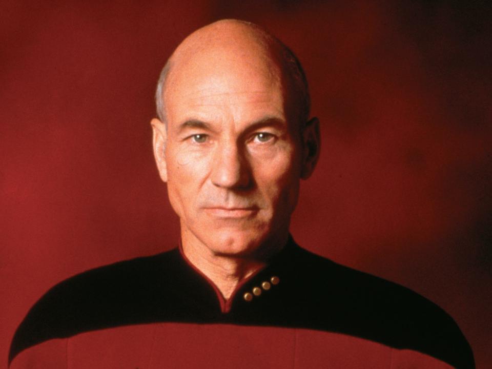 patrick stewart as jean-luc picard in 1987