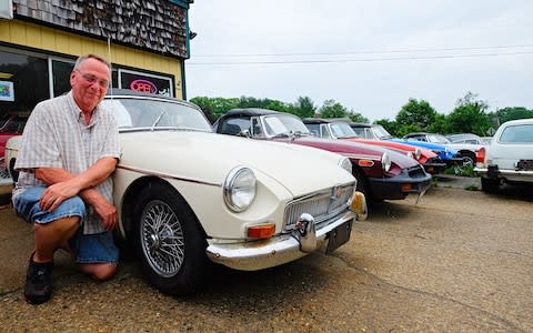 classic Brit sports cars in US - Credit: David Millward