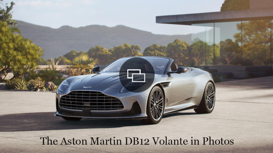 The Aston Martin DB12 Volante.