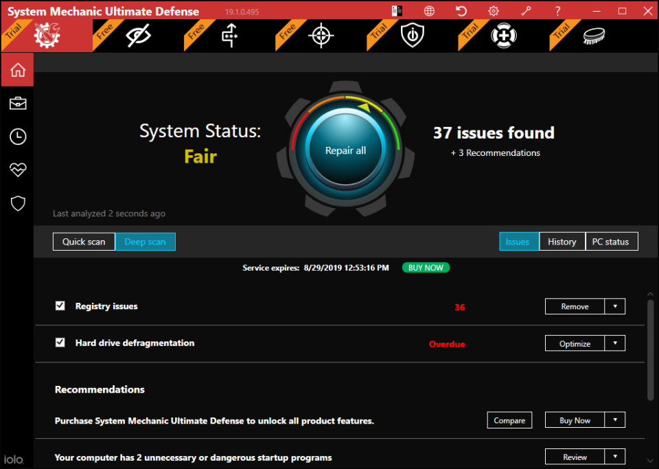 System Mechanic is powerful online security software. (Photo: Iolo Technologies)