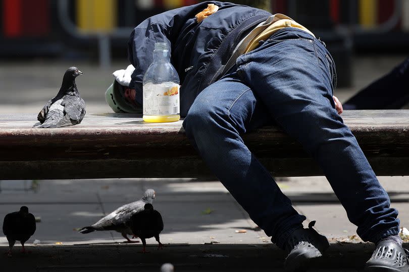Life 'outside' and 'in town' is tough, some homeless people say the oblivion of drugs like Spice kills time, brings sleep and some respite from the pressures -Credit:Sean Hansford | Manchester Evening News