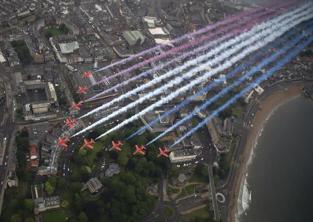 The Red Arrows will be part of the commemorations on VJ Day. SAC Hannah Smoker/MoD