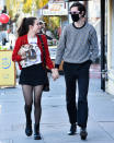 <p>Scout Willis holds hands with Jake Miller as they stroll through Studio City, California on Jan. 27.</p>