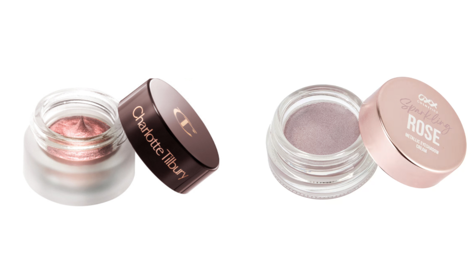 EYES TO MESMERISE $50, Kmart OXX Cosmetics Sparkling Rose Metallic Eyeshadow Cream  $6.00