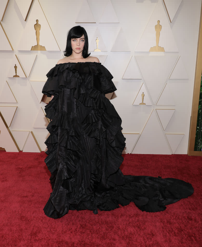 Billie Eilish attends the 94th Academy Awards on March 27 at the Dolby Theatre in Los Angeles. (Photo: Mike Coppola/Getty Images)