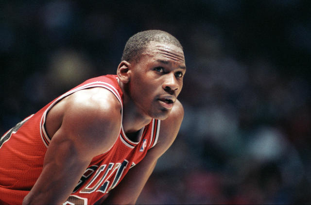 Chicago Bulls All-Star forward  # 23 Michael Jordan file photos. (Photo by Tom Berg/WireImage)