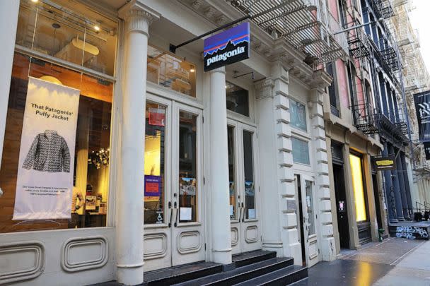 PHOTO: A Patagonia store is seen on Greene Street on Sept. 14, 2022, in New York. (Michael M. Santiago/Getty Images)