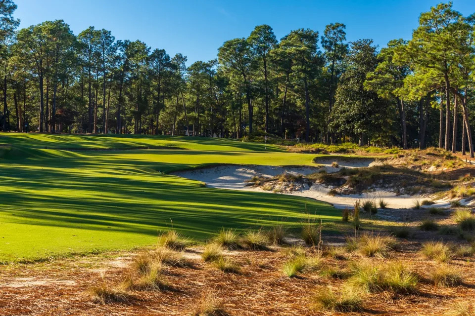 Hole No. 16 is the second-hardest on the course. (John Mummert/USGA)