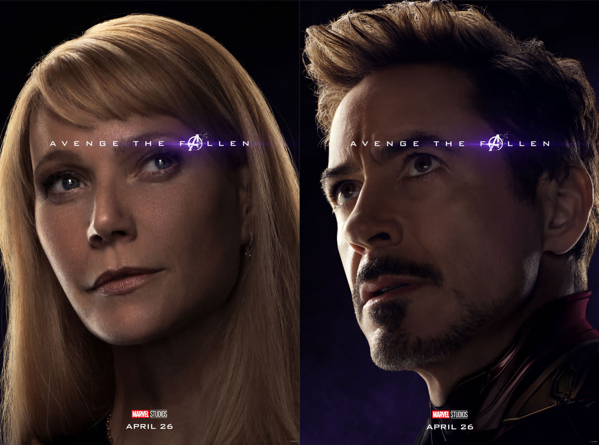 Just two of the faces in the new <em>Avengers: Endgame</em> promotional campaign. (Photo: Disney/Marvel)