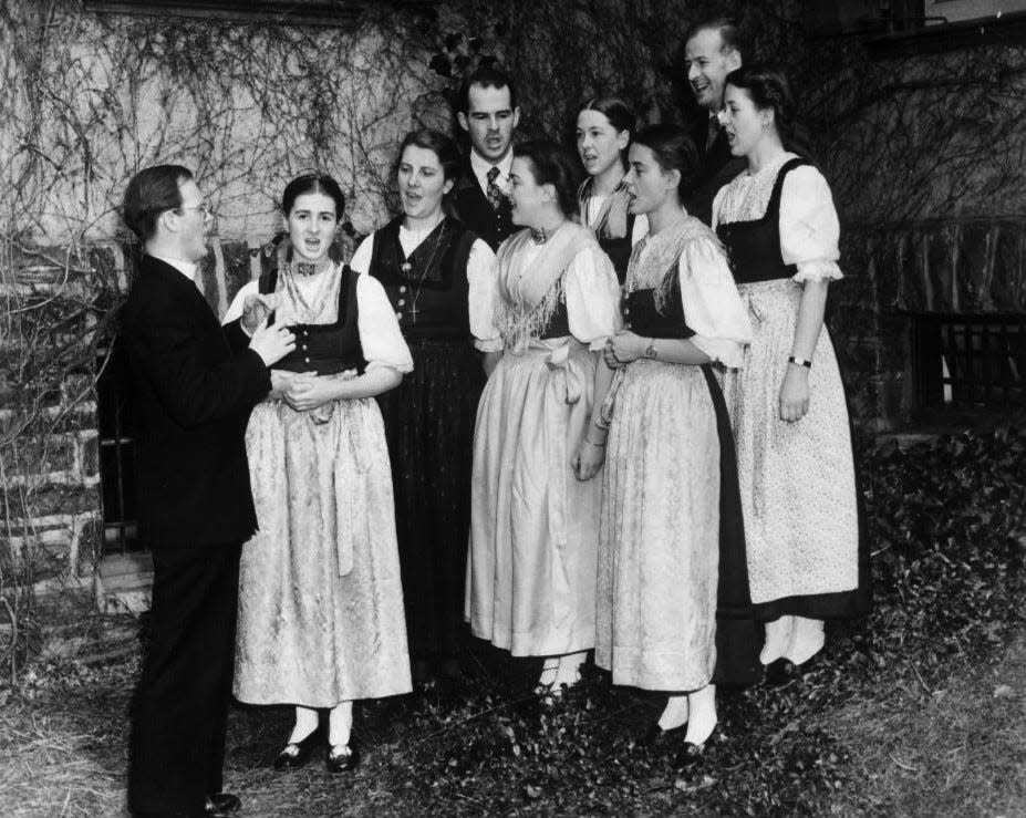 This promotional photo shows the Trapp Family Singers when they were preparing to give a concert in the Boston area on Sept. 27, 1941. Four years later they would appear onstage at Richmond’s Tivoli Theater.