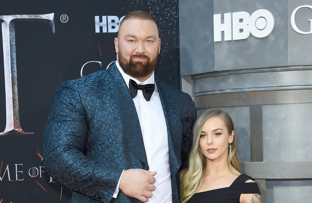 Hafthor Bjornsson and Kelsey Henson have tragically lost their third child credit:Bang Showbiz