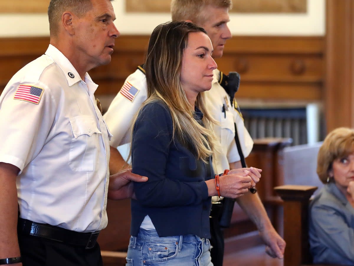 Karen Read was charged with second-degree murder   (Boston Globe via Getty)