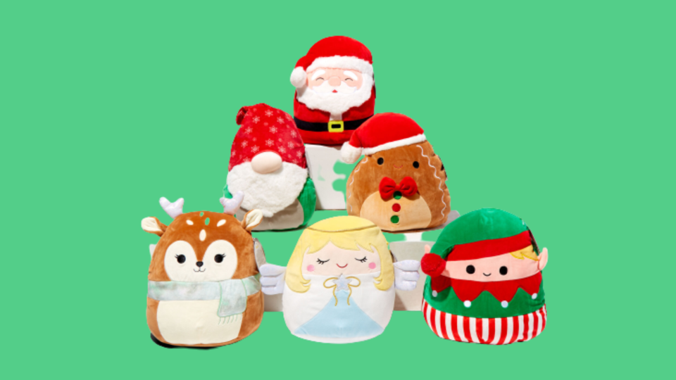 winter squishmallows: christmas