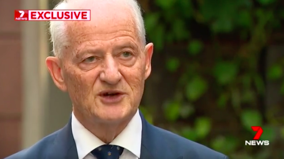 Hornsby Shire Council mayor Philip Ruddock is not impressed. Source: 7News