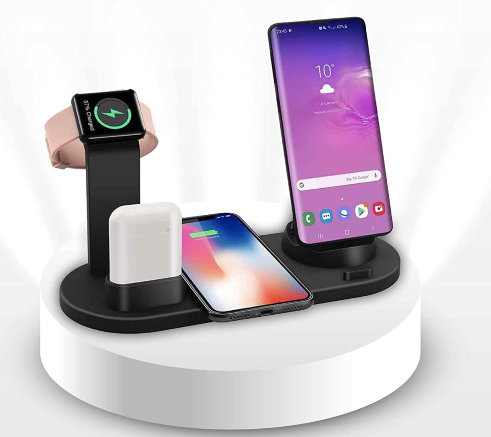 3) 4-In-1 Wireless Charging Station