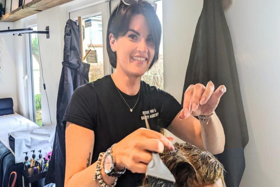 Chelsea Askey, who is County Press Hairdresser of the Year, based in East Cowes. <i>(Image: Isle of Wight County Press.)</i>