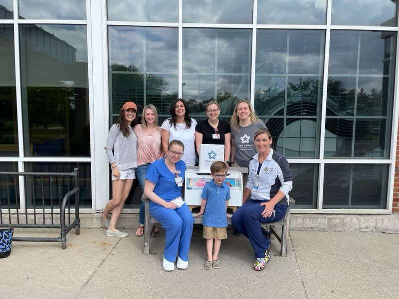 Dr. Heather Florescue partnered with the Star Legacy Foundation and some patients to create little libraries for families who experience pregnancy loss. (Courtesy Nicole Collins)
