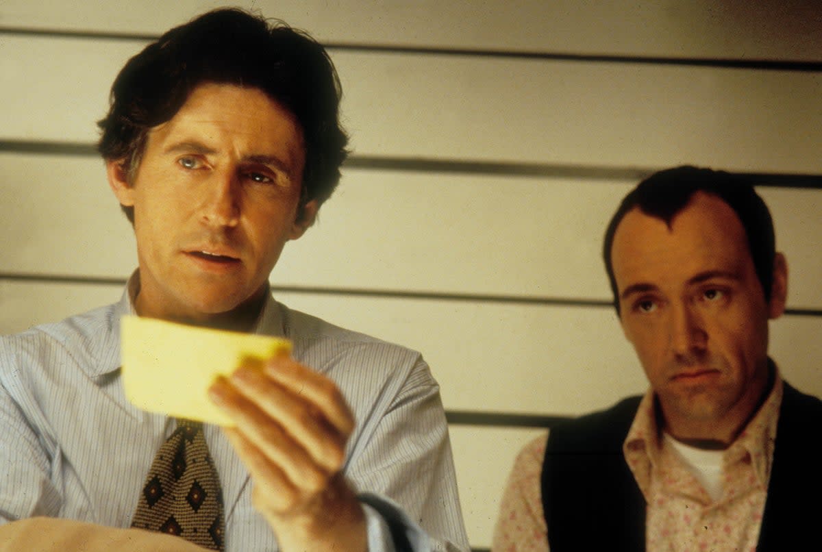 Spacey in the film that won him his first Oscar, ‘The Usual Suspects’, with Gabriel Byrne (Moviestore/Shutterstock)
