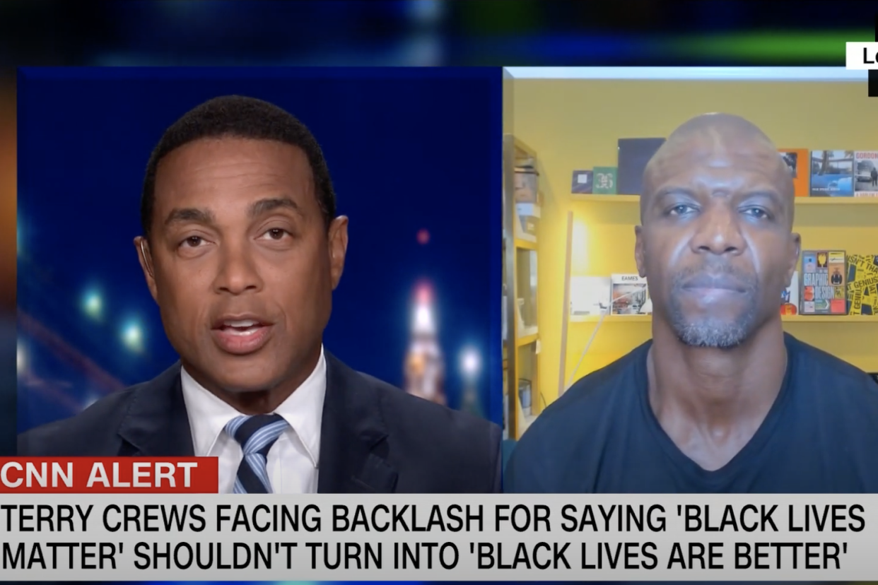 Don Lemon and Terry Crews discussed the Black Lives Matter during a recent segment on Lemon's CNN show: YouTube / CNN
