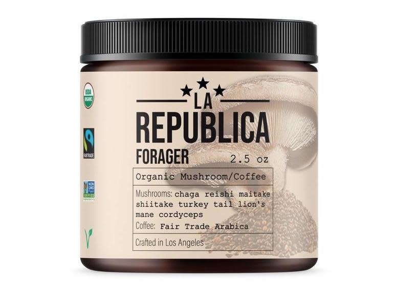 <a href="https://fave.co/2uVU9lb" rel="noopener" target="_blank" data-ylk="slk:La Republica Forager 7 Mushroom Coffee Blend;elm:context_link;itc:0;sec:content-canvas" class="link ">La Republica Forager 7 Mushroom Coffee Blend</a> (La Republica)