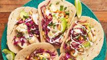 <p>A classic fish taco is something we all need to be able to master. This is our perfect recipe: The fish — we use cod, but any flaky variety works — marinates in a mixture of lime juice, chilli powder, and cumin that will become your standard. </p><p>Get the <a href="https://www.delish.com/uk/cooking/recipes/a28869036/easy-fish-taco-recipe/" rel="nofollow noopener" target="_blank" data-ylk="slk:Perfect Fish Tacos;elm:context_link;itc:0;sec:content-canvas" class="link ">Perfect Fish Tacos</a> recipe. </p>