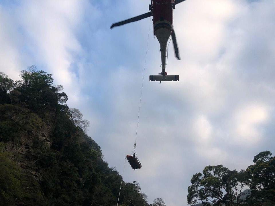 電視劇初擁南庄神仙谷取景釀2死，製作公司和負責人過失致死判刑。（圖：消防局提供）