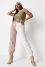 <p><strong>Missguided</strong></p><p>Missguided</p><p><strong>$57.00</strong></p><p><a href="https://go.redirectingat.com?id=74968X1596630&url=https%3A%2F%2Fwww.missguidedus.com%2Fplus-size-white-riot-colourblock-jogger-jeans-10228893&sref=https%3A%2F%2Fwww.cosmopolitan.com%2Fstyle-beauty%2Ffashion%2Fg36448459%2Fbaddie-aesthetic-outfits%2F" rel="nofollow noopener" target="_blank" data-ylk="slk:Shop Now;elm:context_link;itc:0;sec:content-canvas" class="link ">Shop Now</a></p><p>If baddie aesthetic were in an official dictionary, this outfit would pop up. A plain crop top, color-block pants, and a scarf wrapped around the top of your hair is just *chef's kiss.*</p>