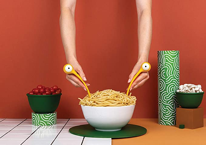 <br><br><strong>OTOTO</strong> Pasta Monsters Pasta and Salad Servers, $, available at <a href="https://amzn.to/2OX1pep" rel="nofollow noopener" target="_blank" data-ylk="slk:Amazon" class="link ">Amazon</a>